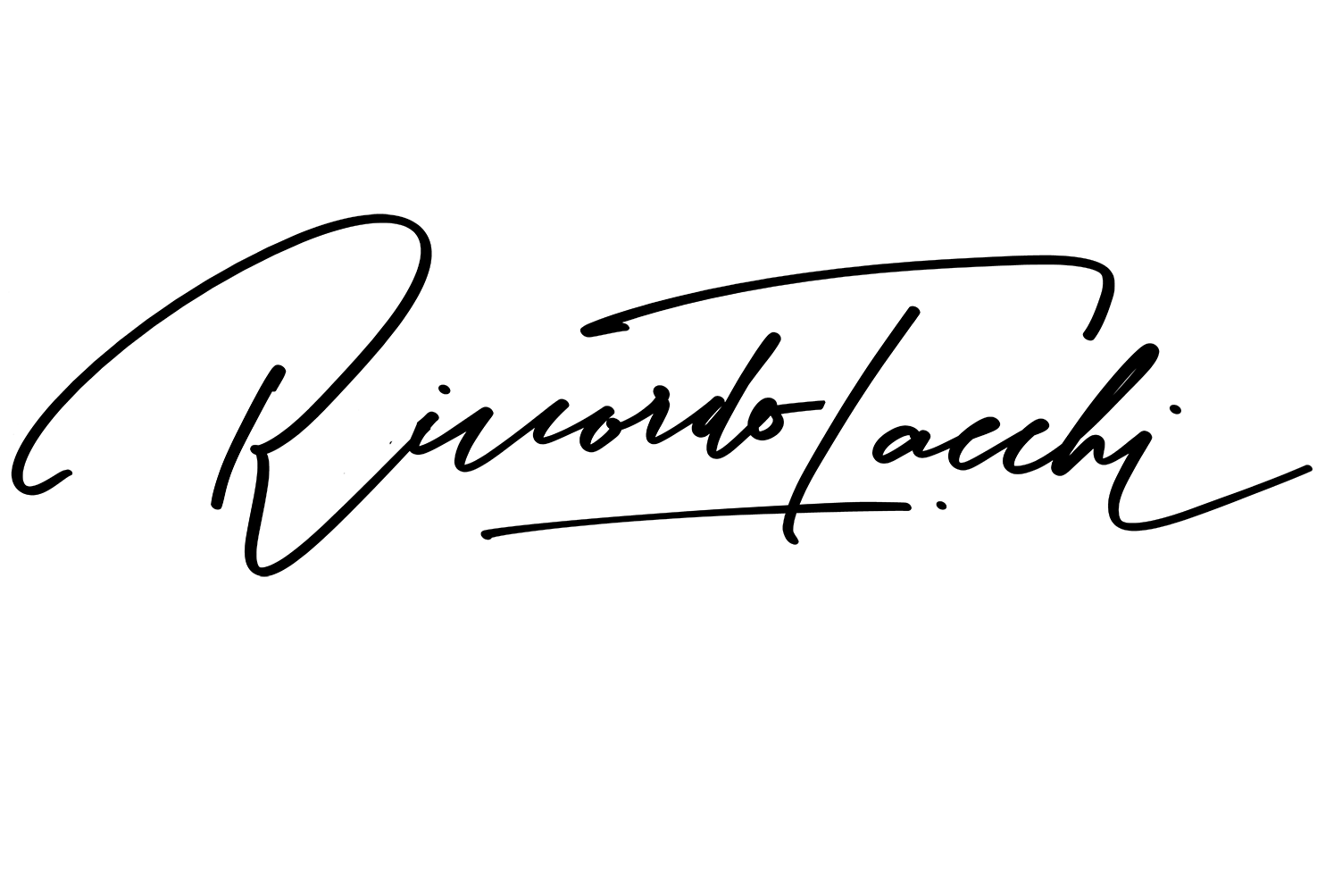 Firma di Riccardo Tacchi